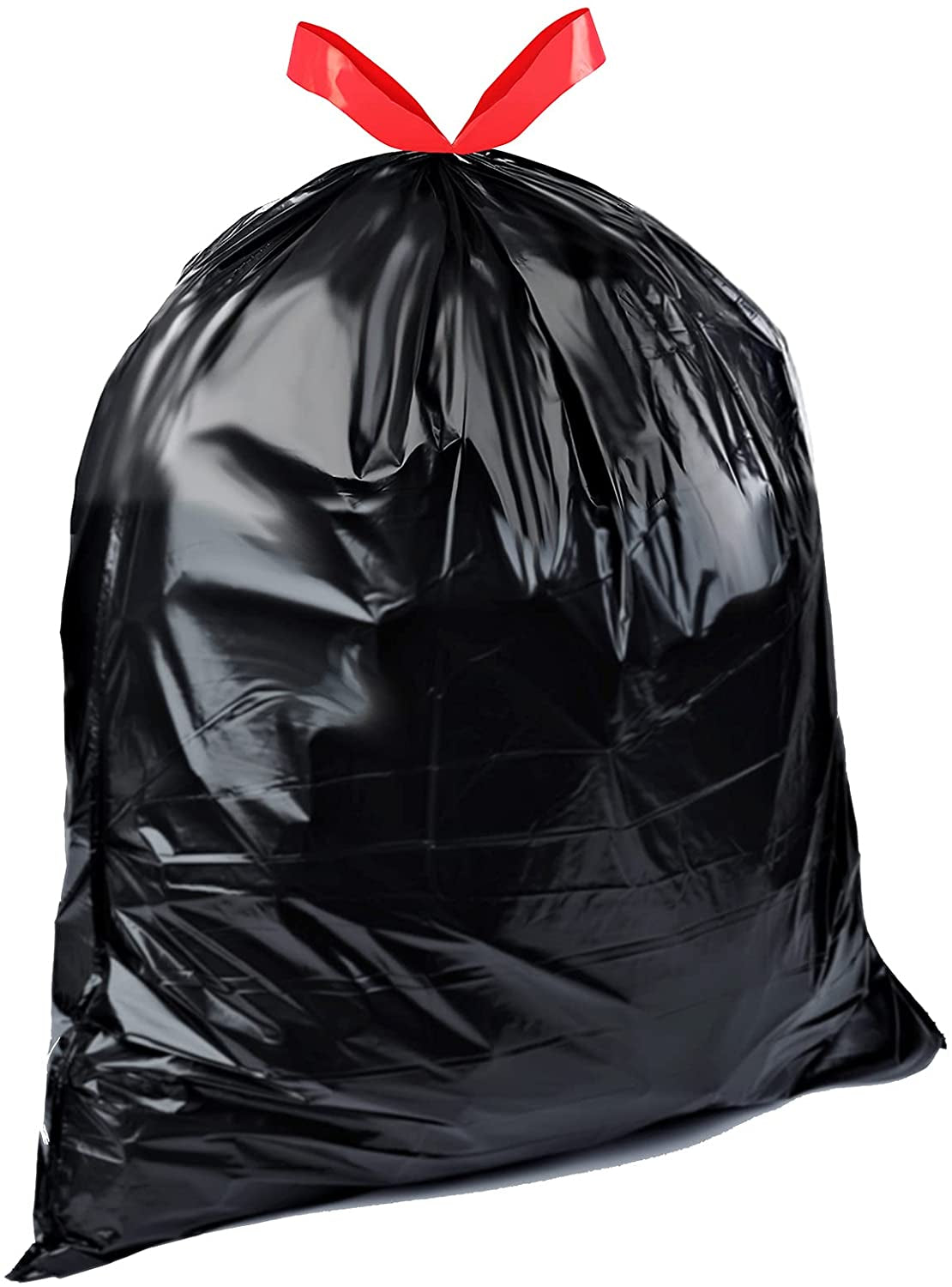 Lawn & Leaf Drawstring Trash Bags, 39 Gallon, 40 Count, Black, Unscented
