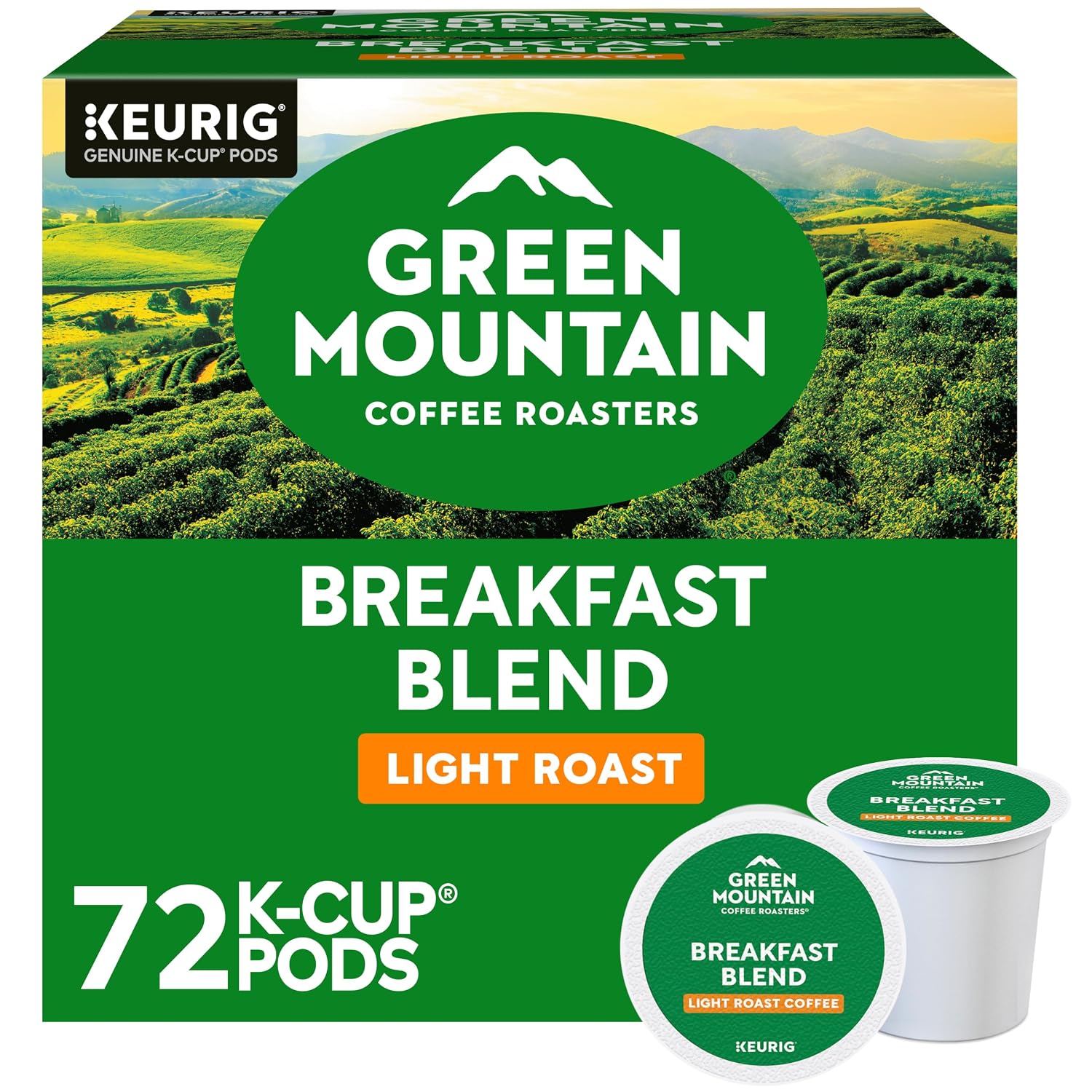 Breakfast Blend Single-Serve Keurig K-Cup Pods, Light Roast Coffee, 96 Count