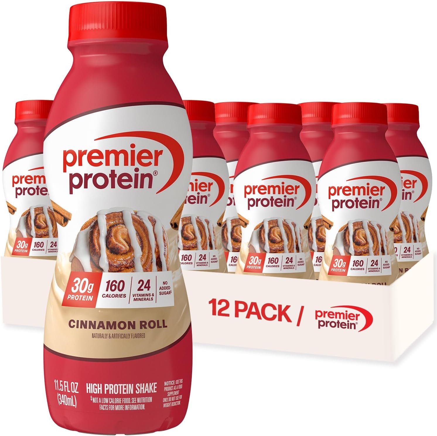 Shake, Chocolate, 30G Protein, No Added Sugar, 24 Vitamins & Minerals to Support Immune Health, 11.5 Fl Oz, 12 Pack