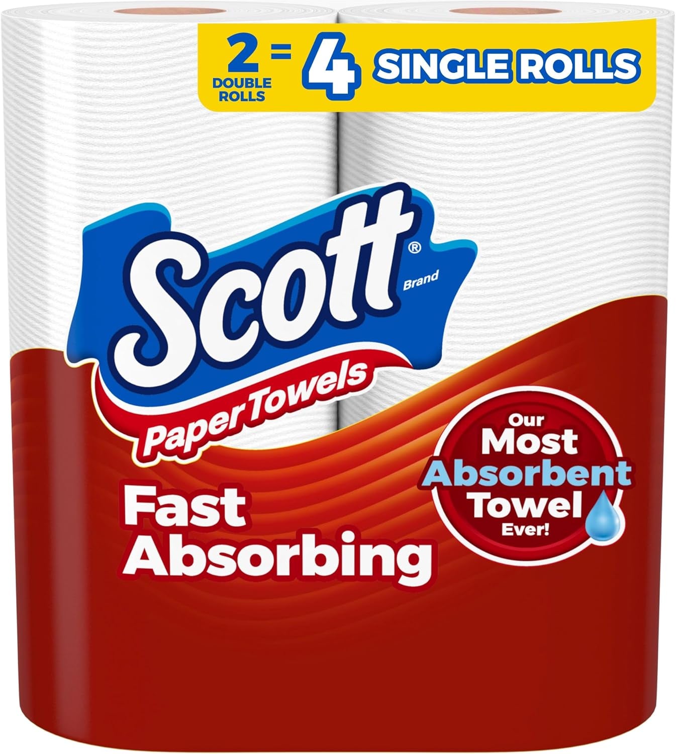 Scott Paper Towels, Task Size, 16 Family Double Rolls, 119 Sheets per Roll