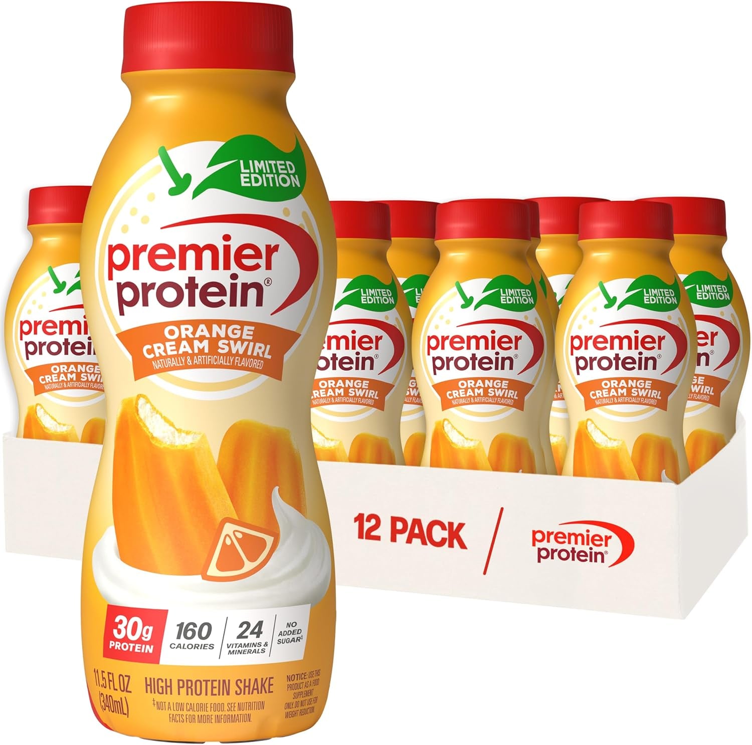 Shake, Chocolate, 30G Protein, No Added Sugar, 24 Vitamins & Minerals to Support Immune Health, 11.5 Fl Oz, 12 Pack