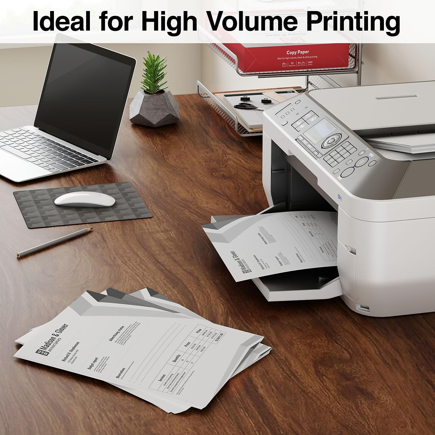 TRU RED 8.5 x 11 Copy Paper, 20 lb, 92 Brightness, 5000 Sheets per Carton for Office, School, and Home Use