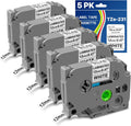 Tze-231 Replace for Tze Tape 12Mm 0.47 Laminated White Brother P-Touch Tape