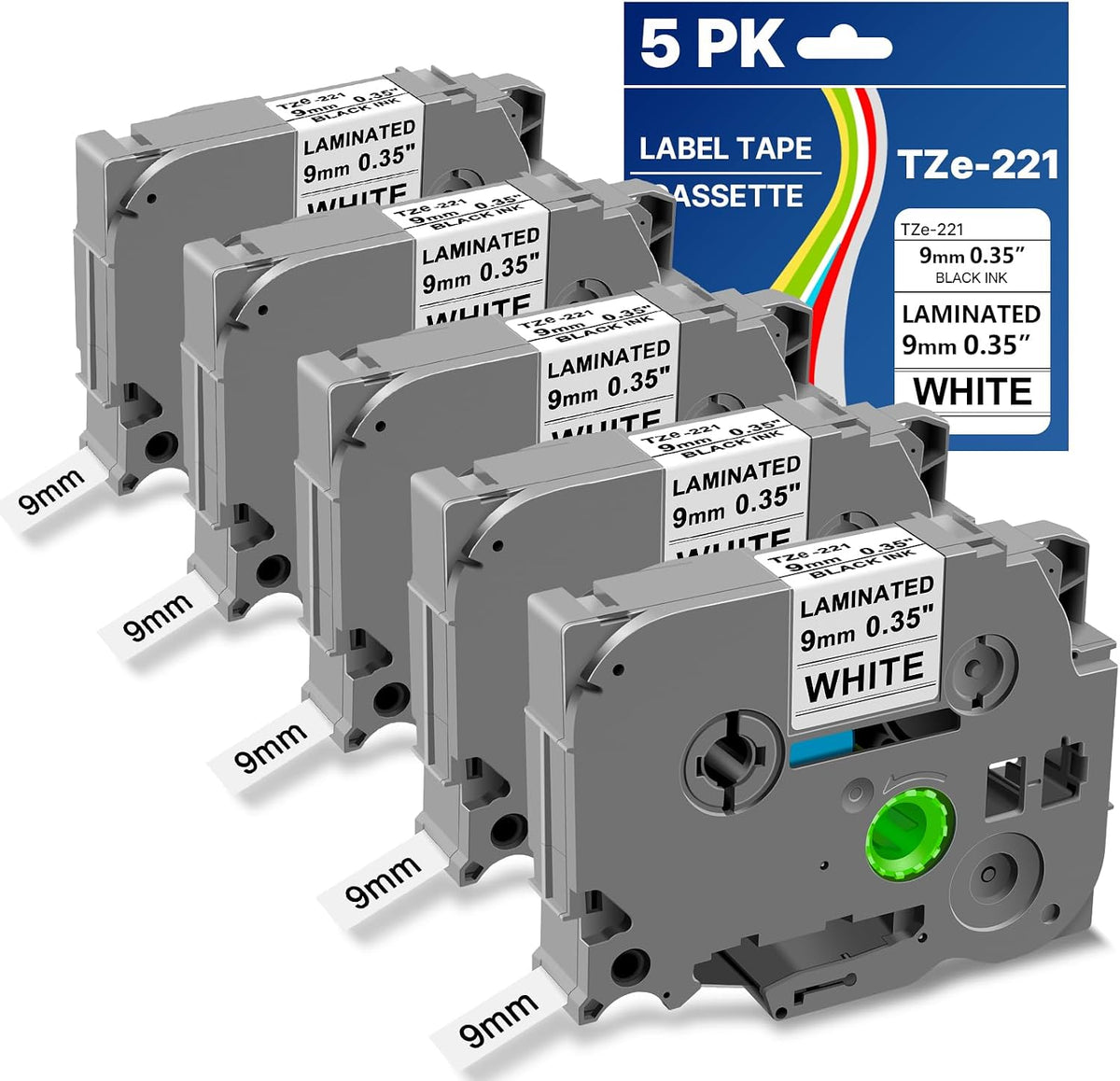 Tze-231 Replace for Tze Tape 12Mm 0.47 Laminated White Brother P-Touch Tape