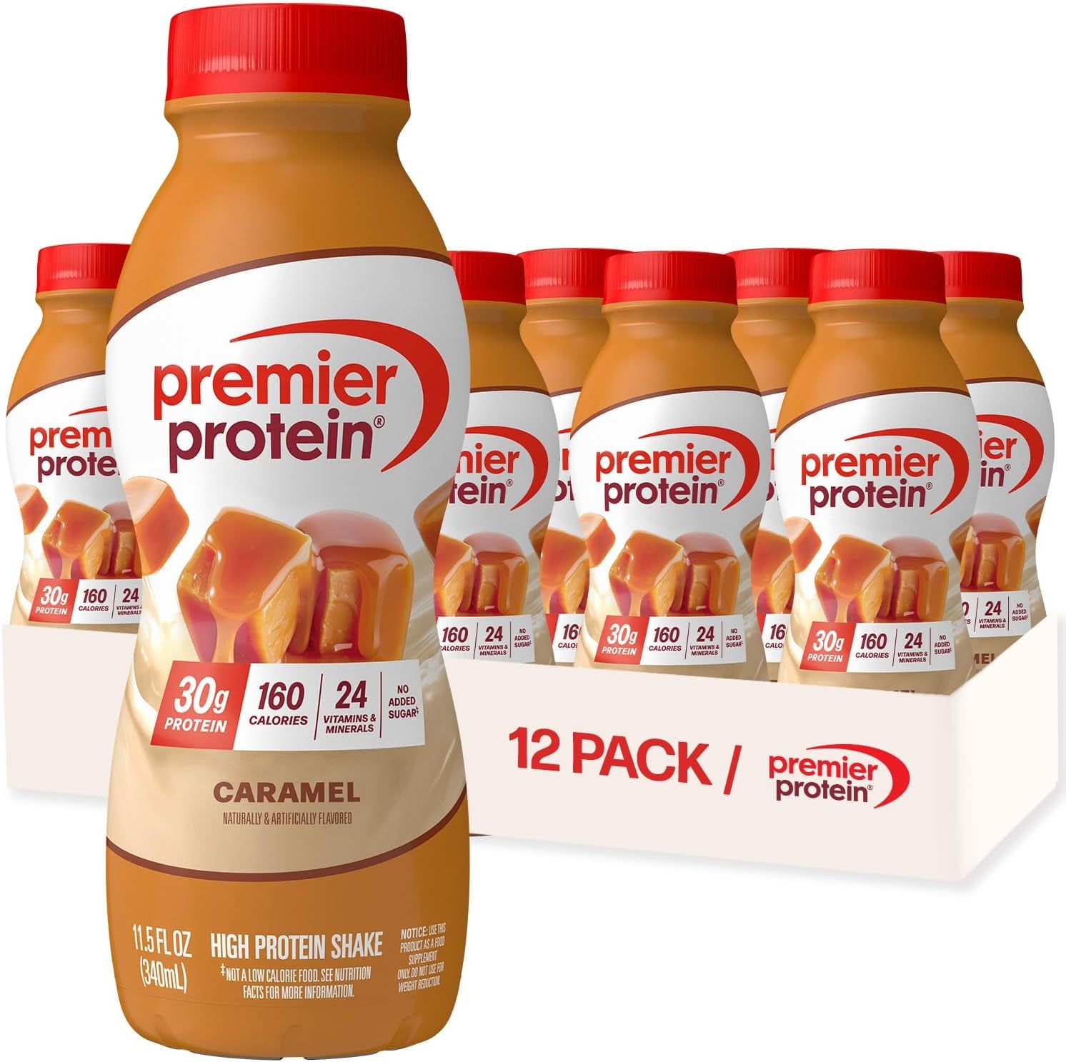 Shake, Chocolate, 30G Protein, No Added Sugar, 24 Vitamins & Minerals to Support Immune Health, 11.5 Fl Oz, 12 Pack