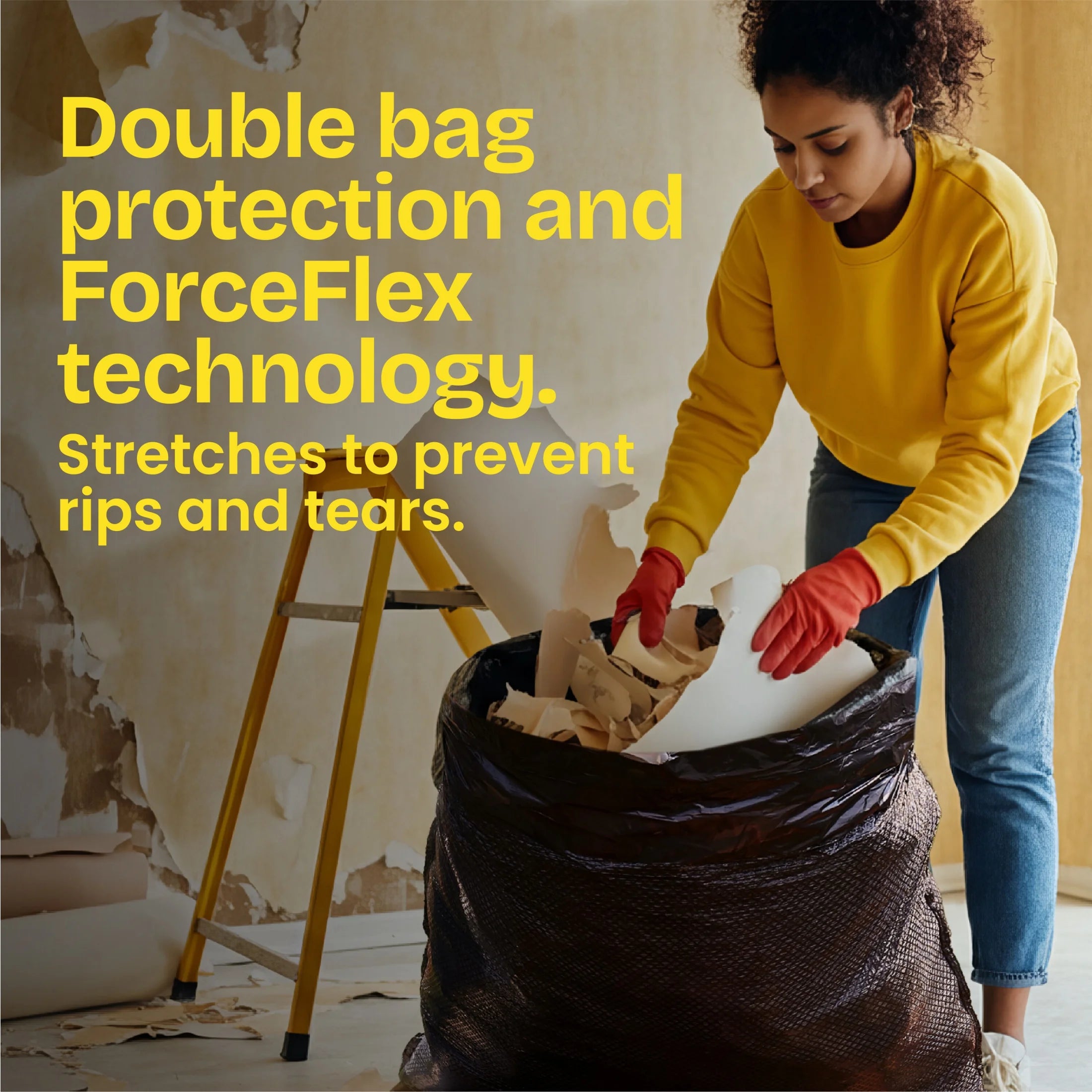 Forceflex Heavy Duty Trash Bags with Clorox, Mountain Air Scent, 30 Gallon, 40 Count
