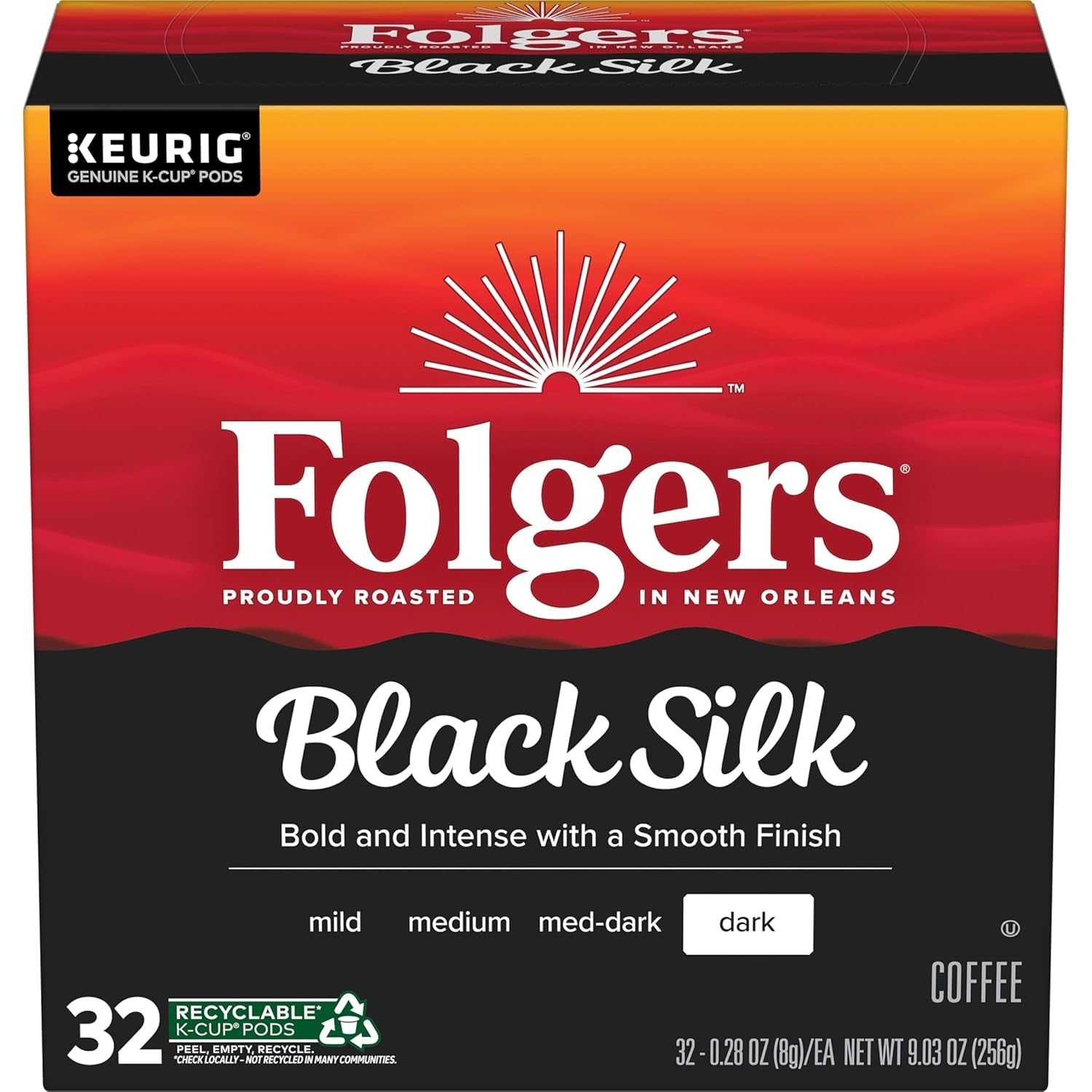 Classic Roast Medium Roast Coffee, Keurig K-Cup Pods, 12 Count Boxes (Pack of 6)