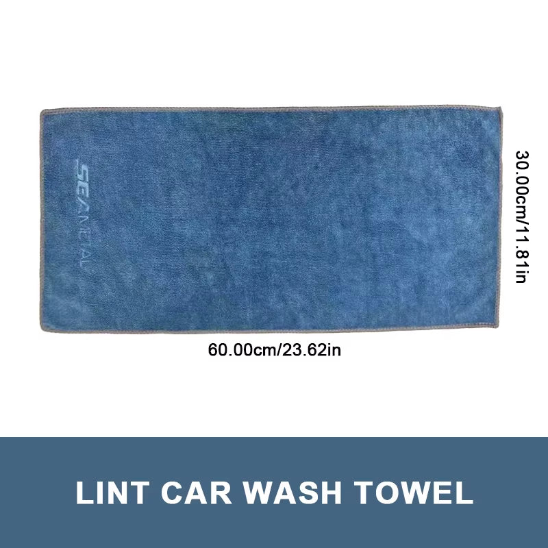 SEAMETAL Customized Car Washing Towel Microfiber Cleaning Towel 500GSM High Absorbent Drying Cloth Edge Wrapped Car Wash Towels