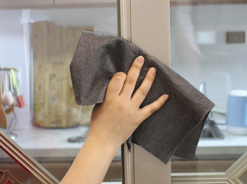 Thickened Magic Cleaning Cloth Microfiber Surface Instant Polishing Household Cleaning Cloth for Glass Windows Mirrors Car Kitchen Gadgets