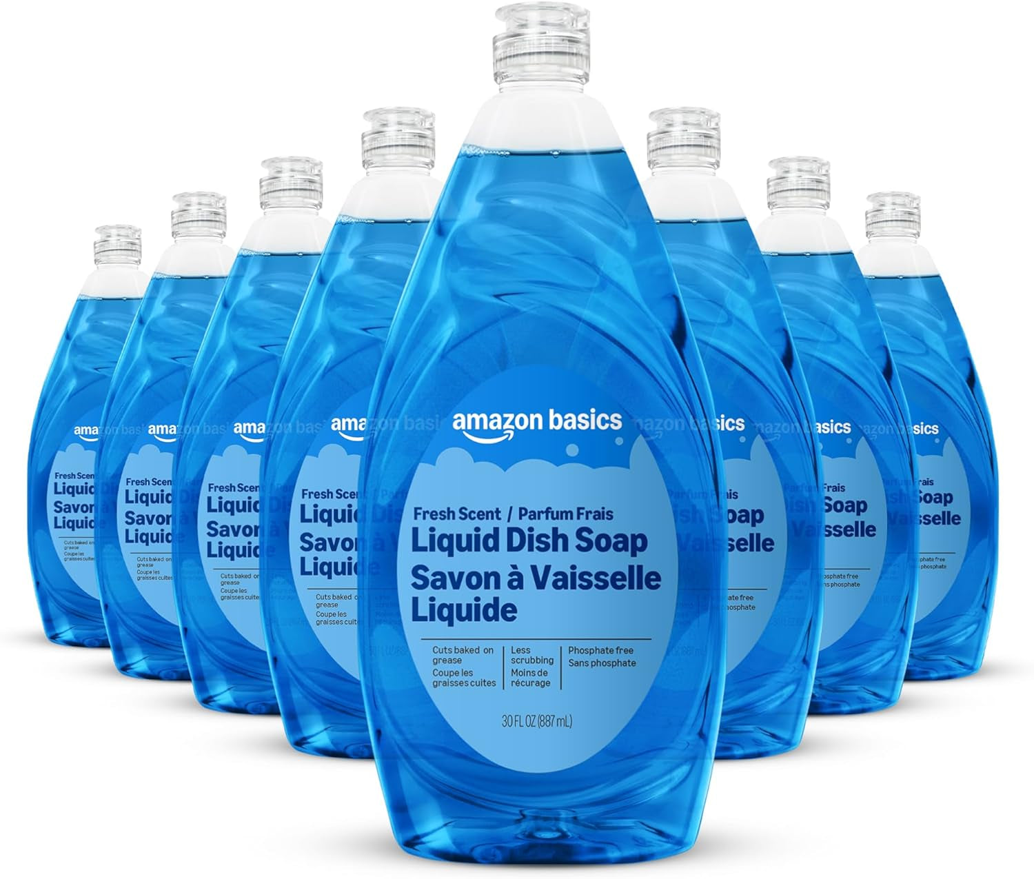 Dish Soap, Fresh Scent, 30 Fl Oz, Pack of 4, Packaging May Vary