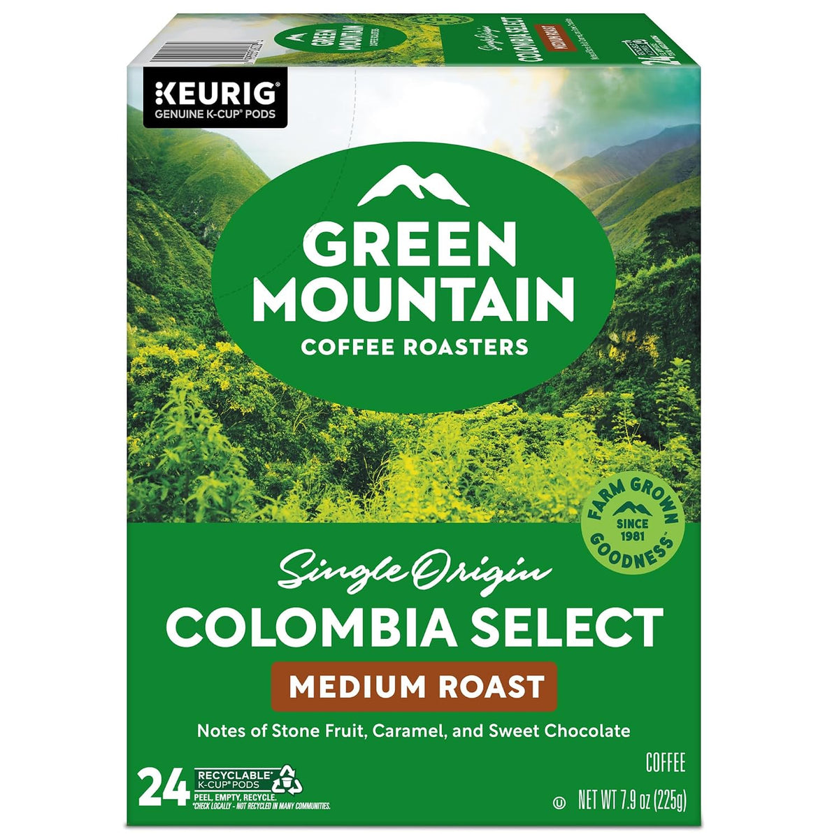 Colombia Select, Single-Serve Keurig K-Cup Pods, Medium Roast Coffee Pods, 96 Count