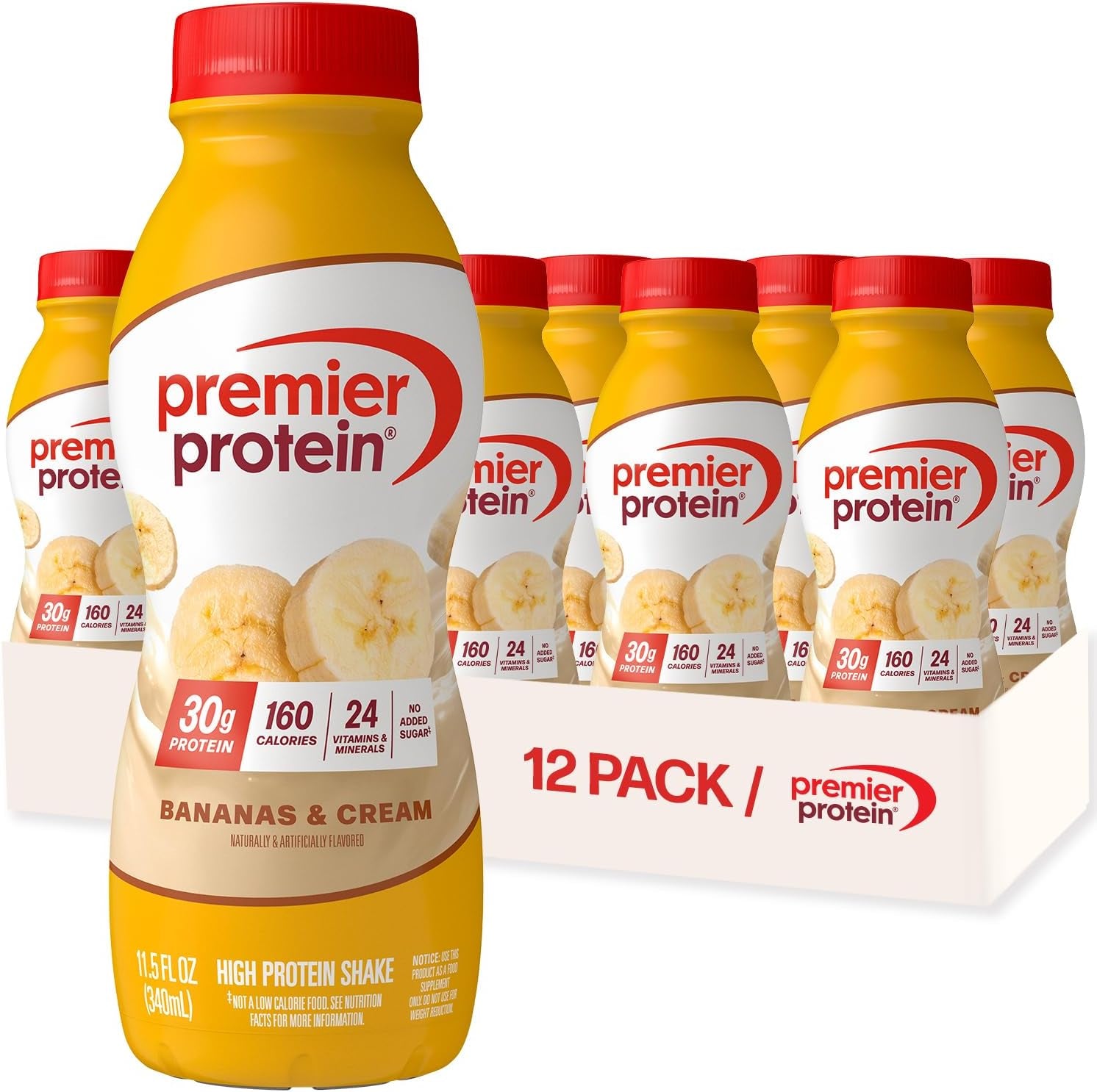 Shake, Chocolate, 30G Protein, No Added Sugar, 24 Vitamins & Minerals to Support Immune Health, 11.5 Fl Oz, 12 Pack