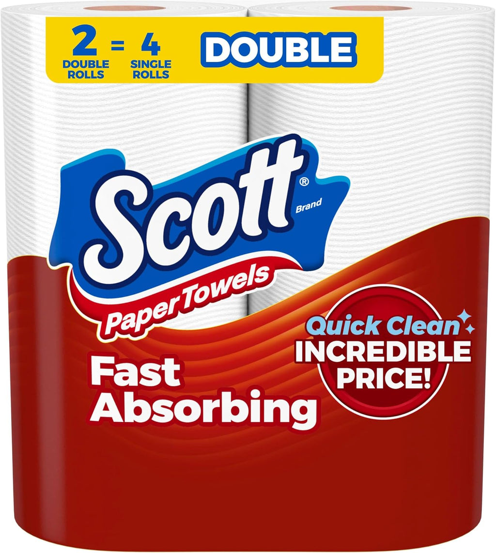 Scott Paper Towels, Task Size, 16 Family Double Rolls, 119 Sheets per Roll