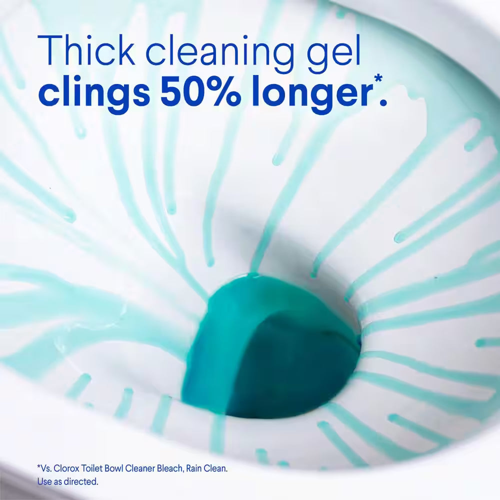 24 Oz. Ocean Mist Toilet Bowl Cleaner Clinging Bleach Gel (6-Pack)